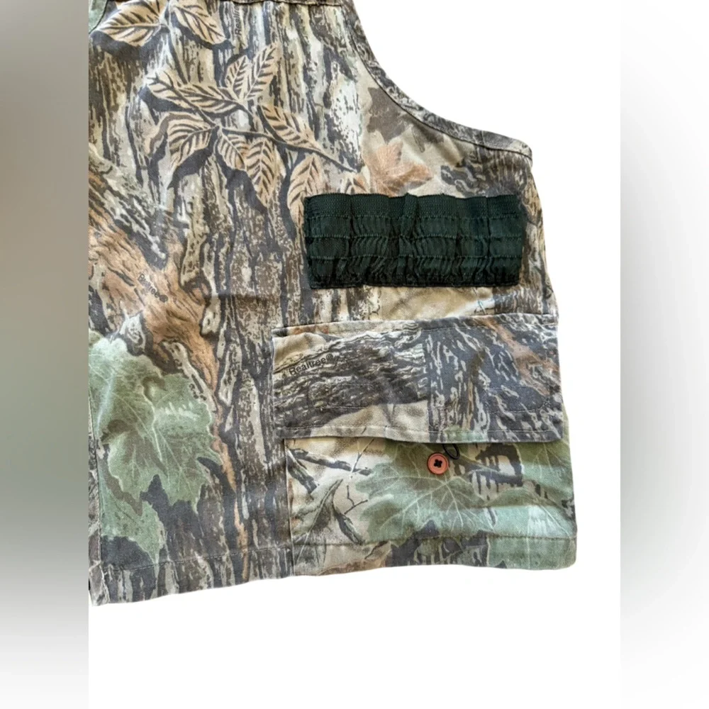 Ozark Trail Vintage Camo Green and Brown Outdoor Duck Hunting Vest XL